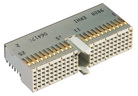 Złącze typu Backplane ERmet Series 2mm Pitch 110-pinowe 5-rzędowe Żeński, Wtłaczane Terminal, 1A ERNI