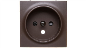 Simon 54 Pokrywa Gniazda Pojedynczego Z Przesłonami Brąz Mat Dgz1zp/46