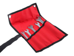 Zestaw narzędzi nastawnych Zestaw kluczy płaskich RS PRO 8 x 9 → 16 x 17 mm 5 szt. Stal chromowo-molibdenowa