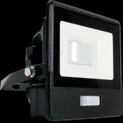 20256 LED floodlight, 10 W, 735 lm, 3000 K, sensor, black