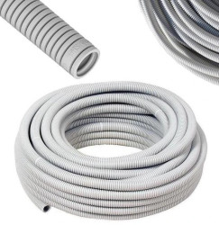 Peszel do kabli Rura karbowana RKGL 16/11mm Szara 320N Bez Pilota 15m AKS