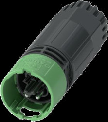 Plug, 2 pole, screw connection, Duo-Unlock lock, straight, 1313292