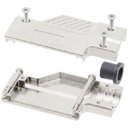 MH 1060-0135-02 D-SUB Housing 15 Pins Metal 90&#xB0; Silver 1pc