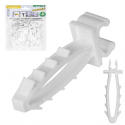 Uchwyt kablowy pojedynczy szybki montaż do kabli okrągłych (4-6mm) APP-03/1 100szt.