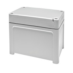 Obudowa ogólnego użytku Poliwęglan szerokość zew. 65 mm długość zew. 130 mm wys. zew. 95 mm Fibox IP65 Jasnoszary