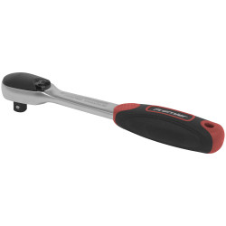 Sealey AK8976 Ratchet Wrench 1/4&quot;Sq Drive Dust-Free Flip Reverse Platinum Series