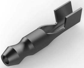 Round plug, Ø 4.57 mm, L 21.97 mm, uninsulated, straight, 2.0-6.0 mm², AWG 14-10, 42865-3