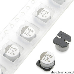 UWX1H100MCL1PB 10uF 50V Electrolytic SMD-6.3X5.4L HICON