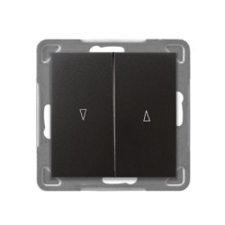 IMPRESJA Łącznik żaluzjowy zwierny antracyt ŁP-7Y/m/50