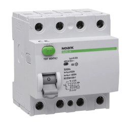Wyłącznik różnicowoprądowy 4P 40A 30mA typ AC 6kA Ex9L-N