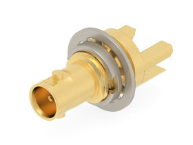 Złącze koncentryczne Montaż na panelu Żeński typ złącza Złącze BNC 0 → 12GHz PCB