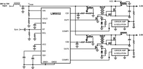 High voltage dual Interleaved current mode controller
