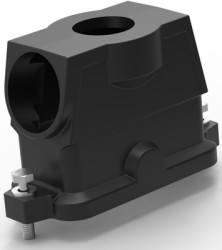 Housing, size HB16, die-cast aluminum, 2 x M40/M32, angled/straight, screw locking, IP68, T1902163240-109