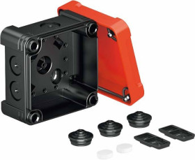 Puszka instalacyjna OBO Bettermann X01 SW-RO 2005140, 95 mm x 95 mm x 60 mm, 1 szt.