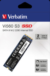 SSD hard drive, 2000 GB, SATA-III/M.2 2280, black, Verbatim 49365