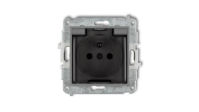 Icon Mechanizm Gniazda Bryzgoszczelnego Z Uziemieniem 2P+Z (Klapka Dymna,...