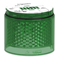 Moduł świetlny, kolumna świetlna, zielony, Ø70mm, błyskający, kolorowa soczewka, Harmony XVB7, XVB7C63