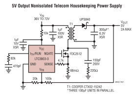 Constant Frequency Current Mode Flyback DC/DC Controller in ThinSOT