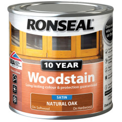 Ronseal 38672 10 Year Woodstain Natural Oak 250ml