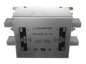Filtr EMC 8 A FN2410 1-fazowy 250V ac 400Hz Schaffner Blok zaciskowy Montaż w obudowie