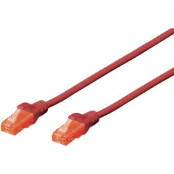 Digitus DK-1612-010/R RJ45 Network cable CAT 6 U/UTP 1.00 m Red
