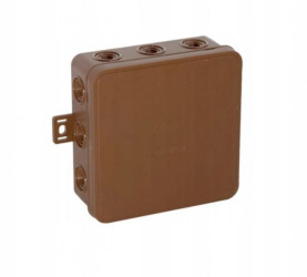 Puszka hermetyczna N/T IP54 100x100x39mm brązowa