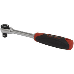 Sealey AK8987 Compact Head Ratchet Wrench 1/4&quot;Sq Drive - Platinum Series