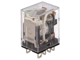 LY2-I4N-24DC Przekaźnik: elektromagnetyczny DPDT Ucewki: 24VDC 10A/110VAC