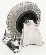 Koło samonastawne średnica kabla 100mm Płyta LAG 85kg wysokość całkowita 128mm