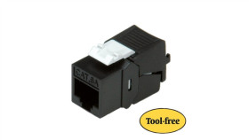 Roline Cat.6A (Class Ea) Keystone, Nieekranowany, Beznarzędziowy, Kompaktowy,...