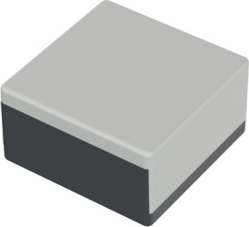 PS enclosure, (L x W x H) 75 x 75 x 40 mm, gray (RAL 7001), IP40, 06075000