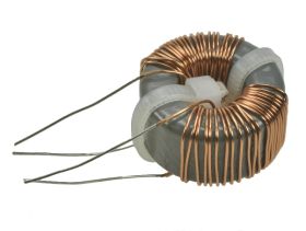 Indukcyjność; dławik drutowy pierścieniowy z kompensacją; DTS-20/6,8/1,2; 2x6,8mH; 1,2A; fi 21,5/12,5x20; przewlekany (THT); 2x0