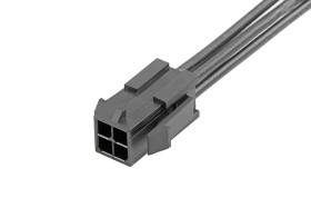 Kabel przewód-płytka, Micro-Fit 3.0, 300 V AC/DC, 8,5 A, raster: 3mm, 300mm, Cyna, Czarny