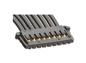 Kabel przewód-płytka, Pico-Lock, 150 V, 2,5 A, raster: 1.5mm, 300mm, Złoto, Czarny