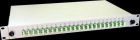 SPBOX 48E09 OS2 DLC/APC 19" Fiber Optic Splice Box, 24x LC/APC Duplex OS2, 1RU