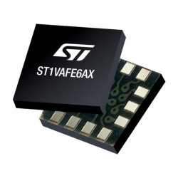 ST1VAFE6AXTR Biosensor with vAFE (vertical analog front-end) for biopotential signals and 6-axis IMU (inertial measurement unit)