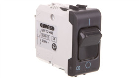 Chorus Łącznik 6A Z Członem Nadprądowym 2P C 6A 3Ka 1 Moduł Czarny Gw12466...