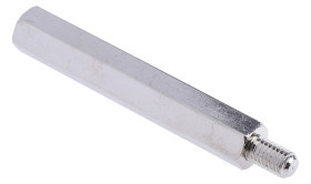 Kołek dystansowy gwint M5 x M5 długość 50mm Mosiądz Męski/żeński Sześciokątny RS PRO