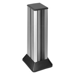 Simon Connect Minikolumna 2-stronna, wys. 581mm, 2x4-modułowa, 16x K45 aluminium