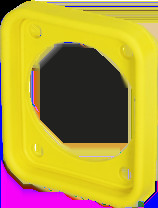 Seal, yellow for D-size panel connector, SCDP-FX-4