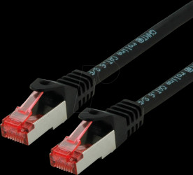 21152650 Patch cable Cat. 6 S/FTP (PiMF), LSOH, black, 0.5 m