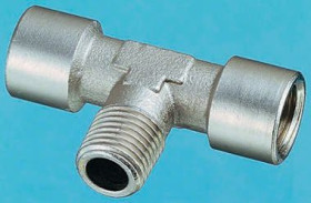 Złączka pneumatyczna G 3/8 żeńskie G 3/8 żeńskie Legris Adapter gwintowany teowy R 3/8 męskie