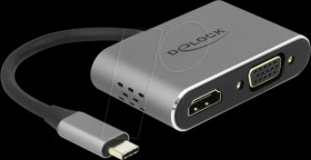 64074 Adapter USB C &gt; HDMI + VGA + USB 5 Gb/s + PD, 0.12 m