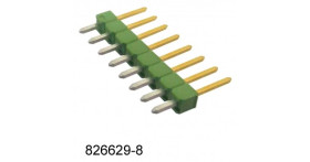 Pin header strip 8-way x 1-row male 2.54mm (826629-8) - AMP