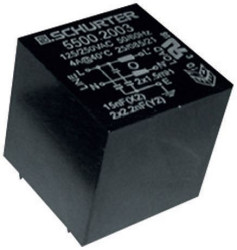 Filtr RFI 2A 1-fazowy 250 V AC 60Hz 2 x 4 mH Schurter, montaż THT