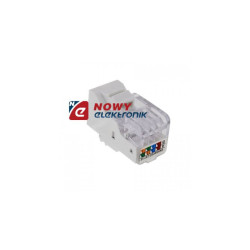 Gniazdo komp. kat. 5e z obudową Keystone samozatrzaskowe RJ45 LAN