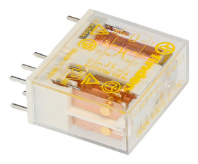 Przekaźnik monostabilny, DPDT, 5V dc, 700mW, montaż PCB, Finder 50 Series