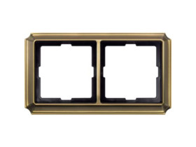 MERTEN ANTIQUE Ramka 2 podwójna mosiądz antyk MTN483243 SCHNEIDER ELECTRIC