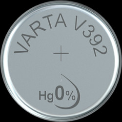 Silver oxide-button cell, SR41, 1.55 V, 40 mAh, 00392 101 401