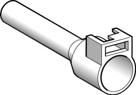 Insulated wire end ferrule, 4.0 mm², 20 mm long, DIN 46228-4, orange, DZ5CA042D